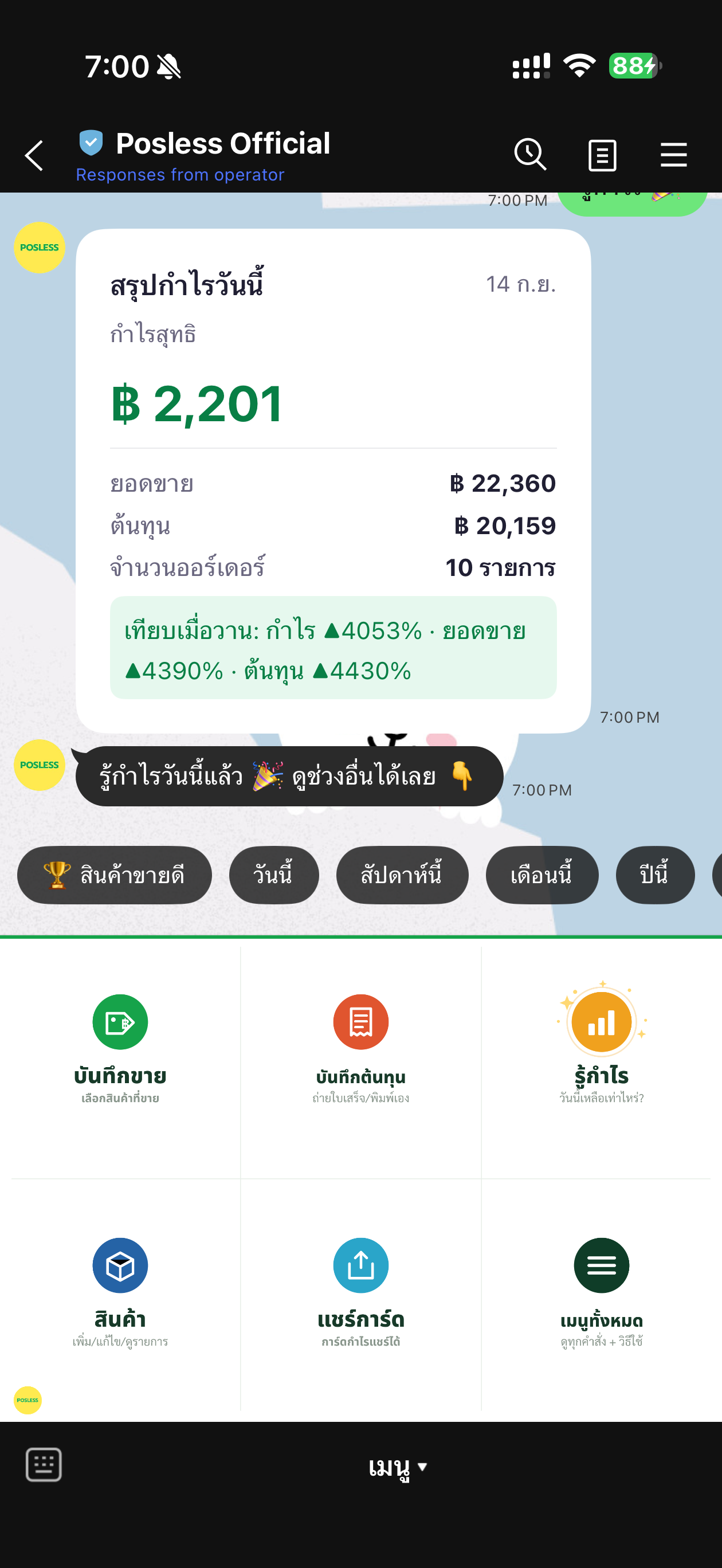 รู้กำไรสุทธิทันที